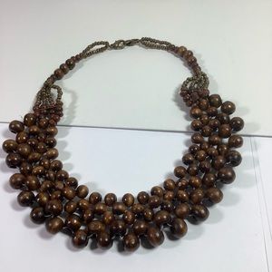 Wood beads necklace